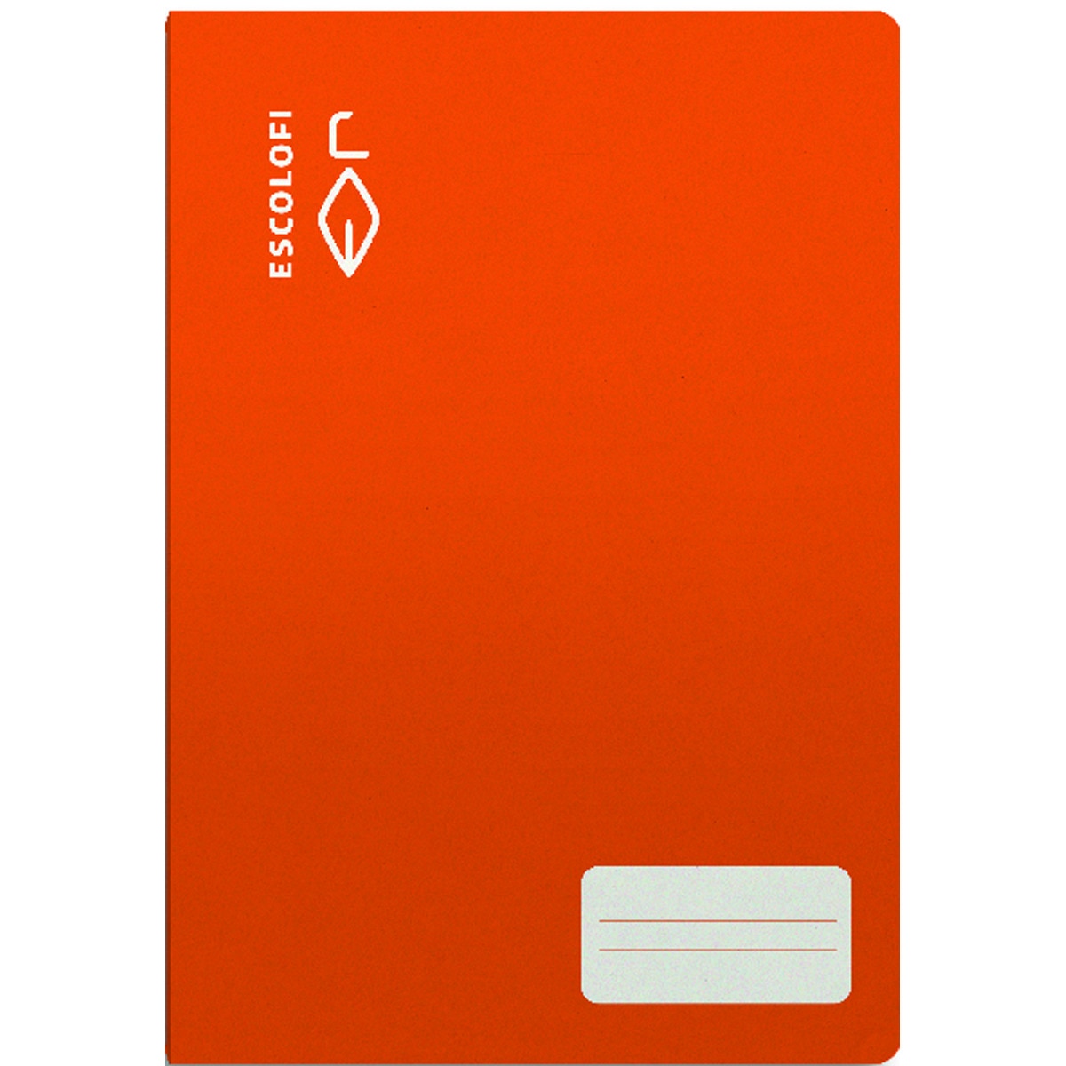Libreta Grapada Cuarto 32 hojas 70 gramos Cuadrícula 3x3 Tapa Blanda Naranja-1