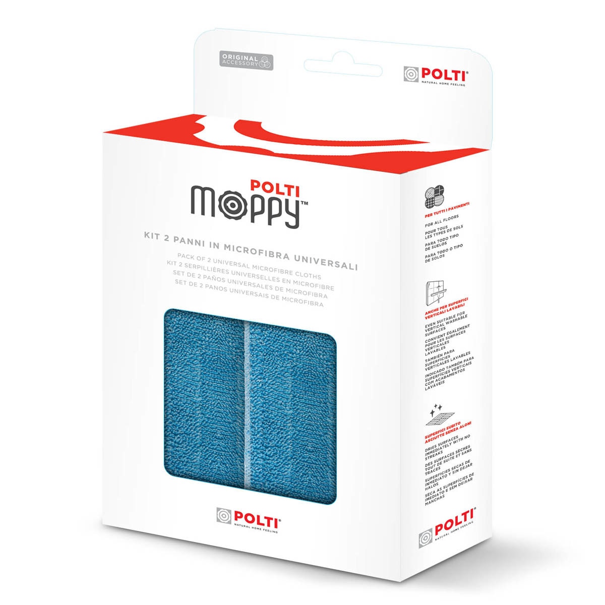 Kit de 2 paños Polti Moppy 6
