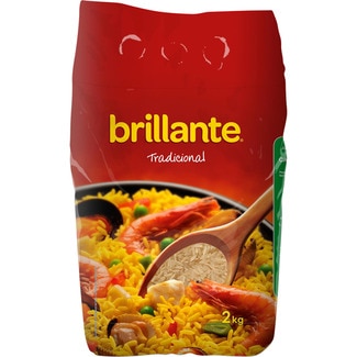 arroz largo vaporizado paquete 2 kg - Brillante