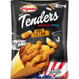 tenders american style 100% pechuga de pollo sabor cajún envase 250 g - Fripozo