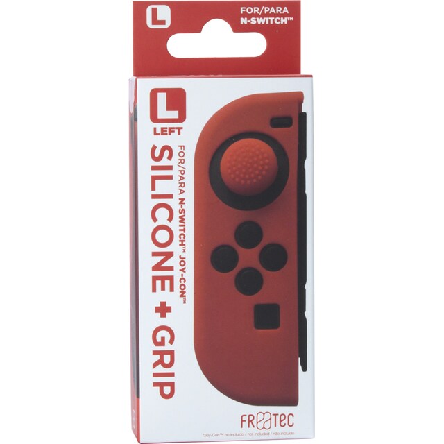 Imagem 0 de Capa Silicone + Grips Joy-Con Esquerdo Vermelho - Nintendo Switch