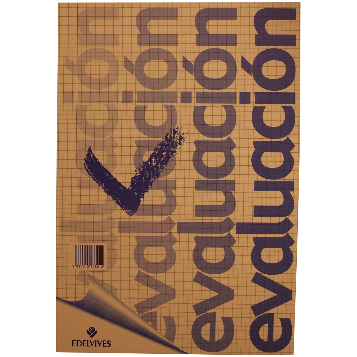 Bloc Evaluación Edelvives 50 hojas Cuadrícula Tapa Blanda 1