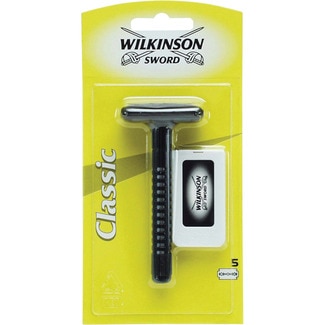 maquinilla de afeitar Clásica de doble filo con 5 recambios blister 1 unidad - Wilkinson
