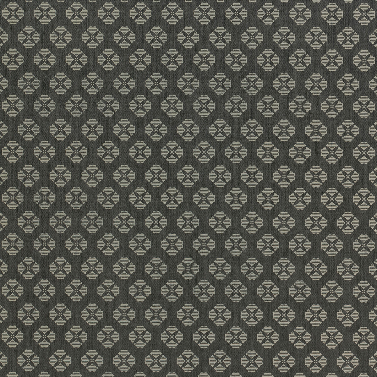 Papel de parede geométrico ornamental TNT Serendipia Preto-1