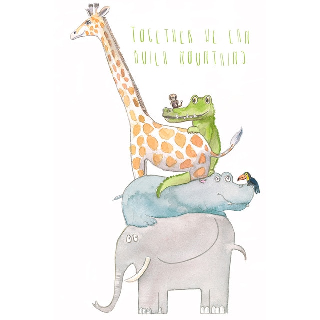 Imagen 0 de Mural animales Coordonne