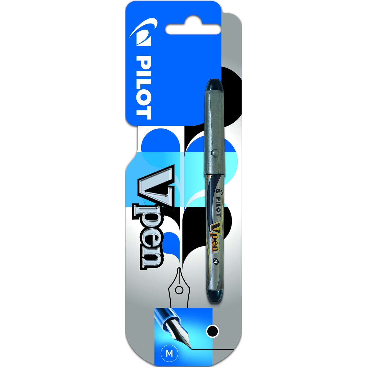 Imagem 0 de Blister V-Pen Pluma descartável preto Pilot