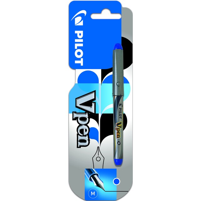 Imagem 0 de Blister V-Pen Pluma descartável azul Pilot