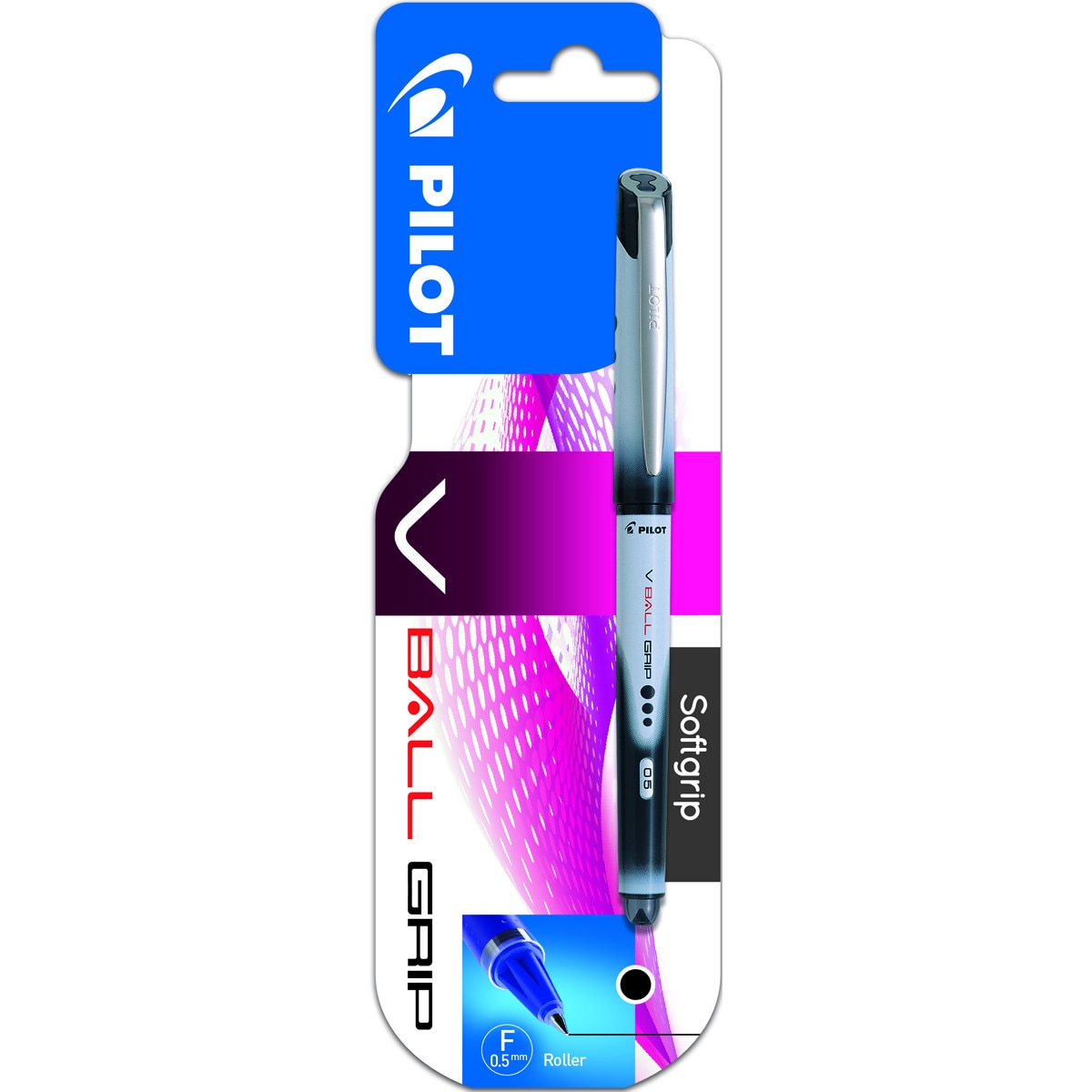 Blister V-Ball Grip 0.5 Roller tinta líquida New negro Pilot 1