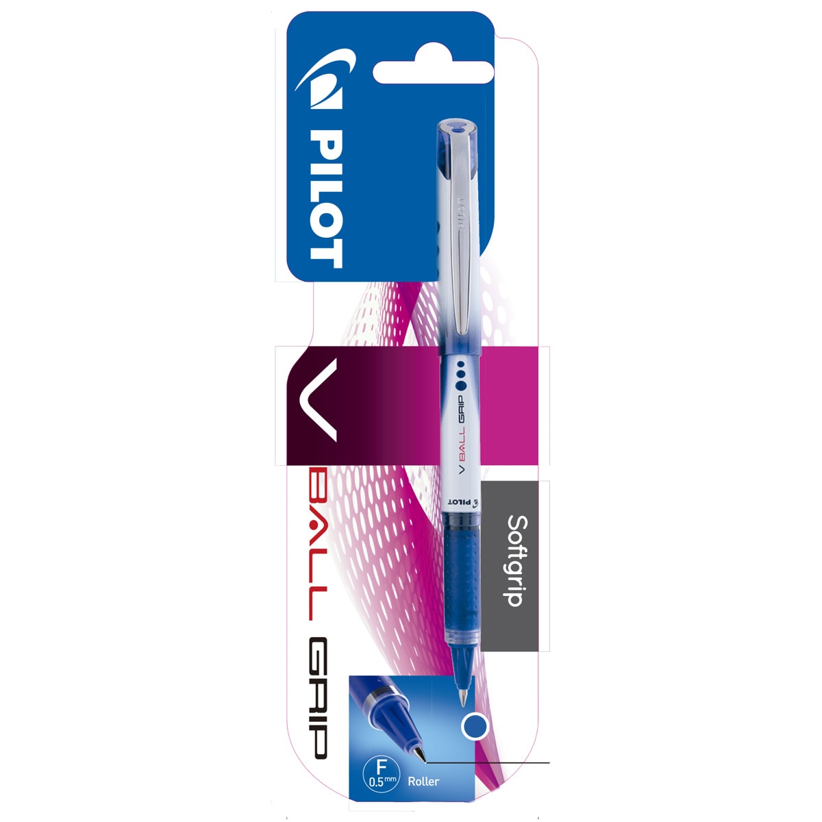 Blister V-Ball Grip 0.5 Roller tinta líquida New azul Pilot 1