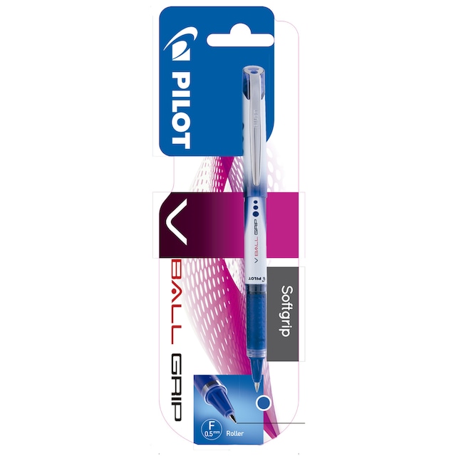 Imagen 0 de Blister V-Ball Grip 0.5 Roller tinta líquida New azul Pilot