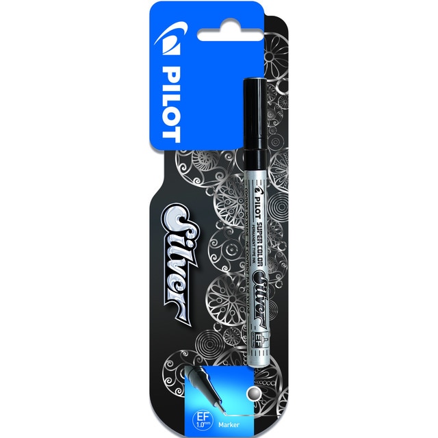 Imagen 0 de Blister 1 Marcador permanente fino plata  Pilot