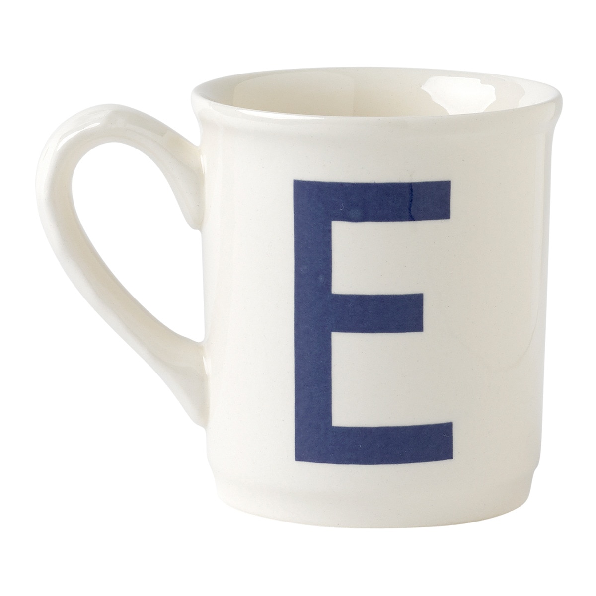 Taza mug Alfabeto 'E' La Cartuja de Sevilla Blanco / Azul-1