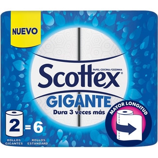 papel de cocina Gigante 2 capas paquete 2 rollos - Scottex