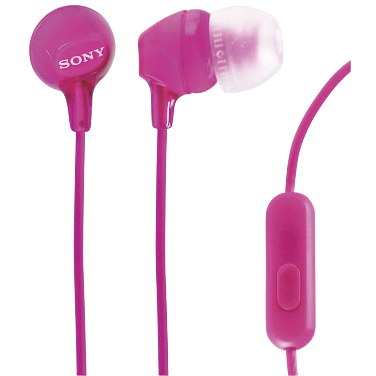 Sony MDR-EX15AP Auriculares de botón con micrófono para smartphones Rosa-2