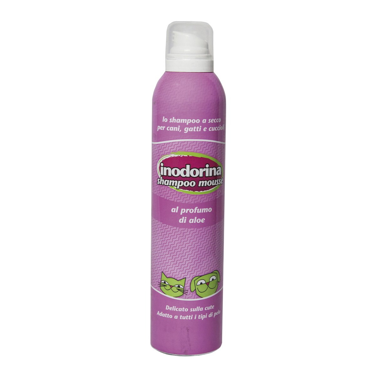 Inodorina - Champú Para Perros Y Gatos Mousse Aloe 300 Ml