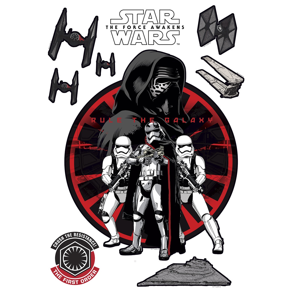 Sticker Star Wars First Order La Maison Multicolor-1