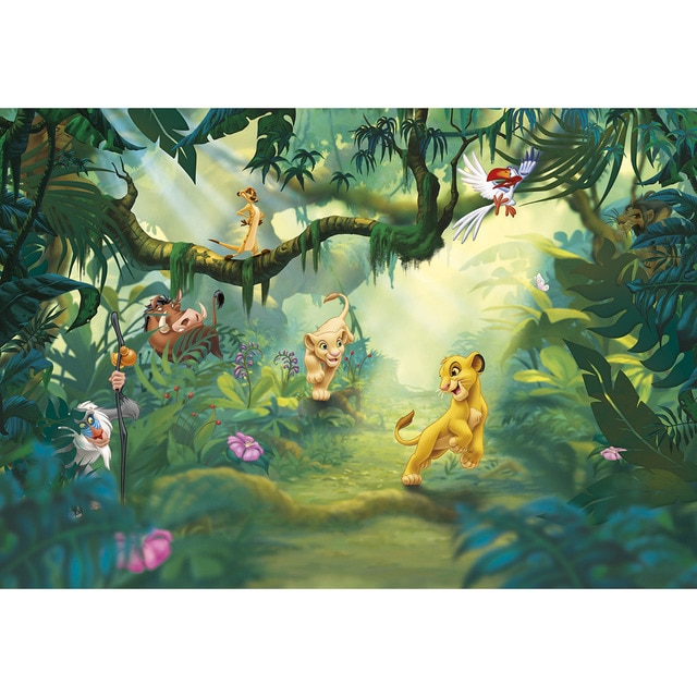 Imagem 0 de Papel de parede fotográfico Lion King Jungle La Maison