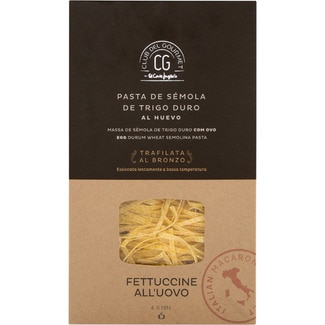 fettuccine pasta de sémola de trigo duro al huevo paquete 250 g - Club Del Gourmet