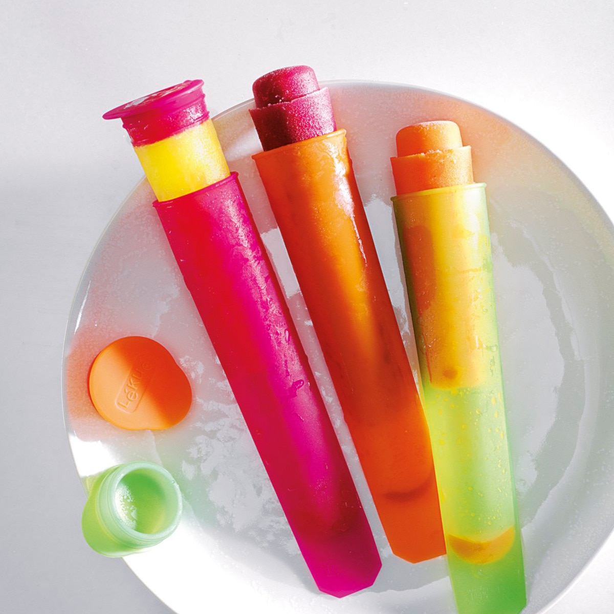 Conjunto de 3 formas para gelados Cónicos Lékué Multicolor-3