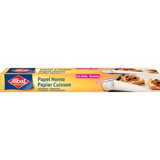 papel de horno antiadherente e impermeable rollo 8 m - Albal