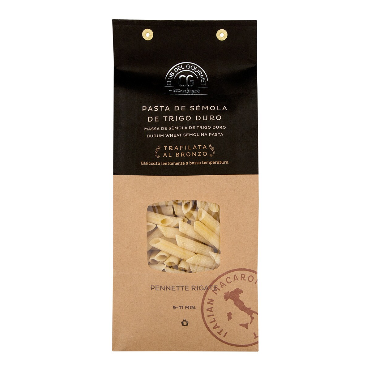 Pasta Pennette Rigate Club del Gourmet 1