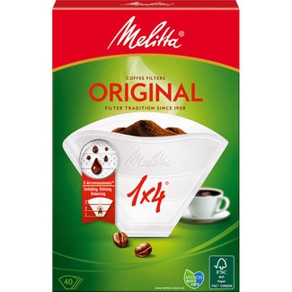 filtros de café Classic 1-4 tazas bolsa 40 unidades - Melitta