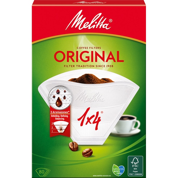 filtros de café Classic 1-4 tazas bolsa 80 unidades