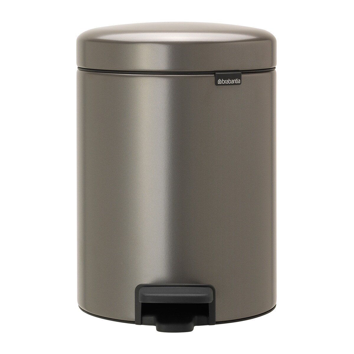 Balde do Lixo de Casa de Banho com Pedal Newicon 5 L Platina-1