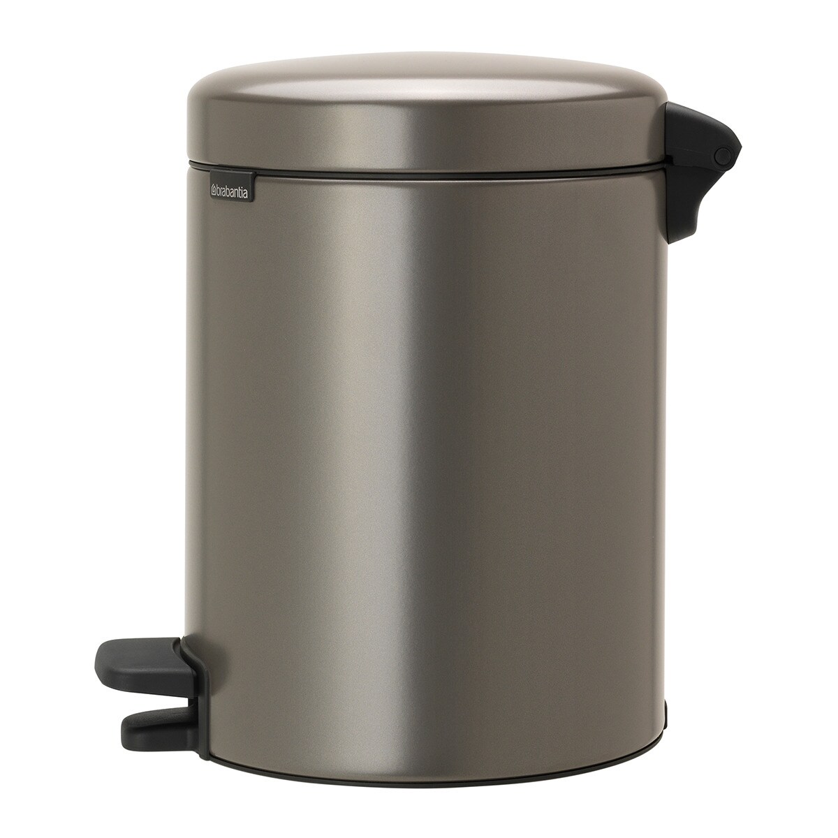 Balde do Lixo de Casa de Banho com Pedal Newicon 5 L Platina-2