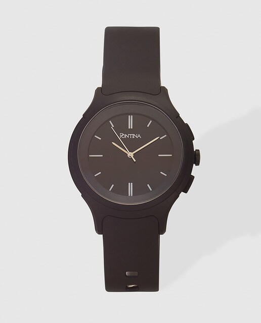 Smartwatch Pontina Smaround símil silicona negro · Pontina · El Corte Inglés