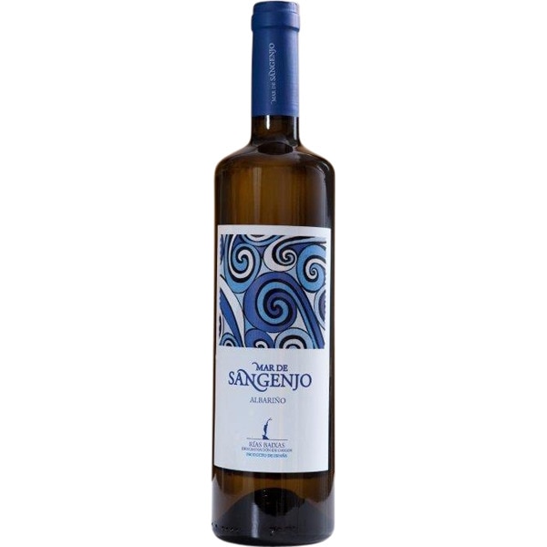 vino blanco albariño DO Rías Baixas botella 75 cl