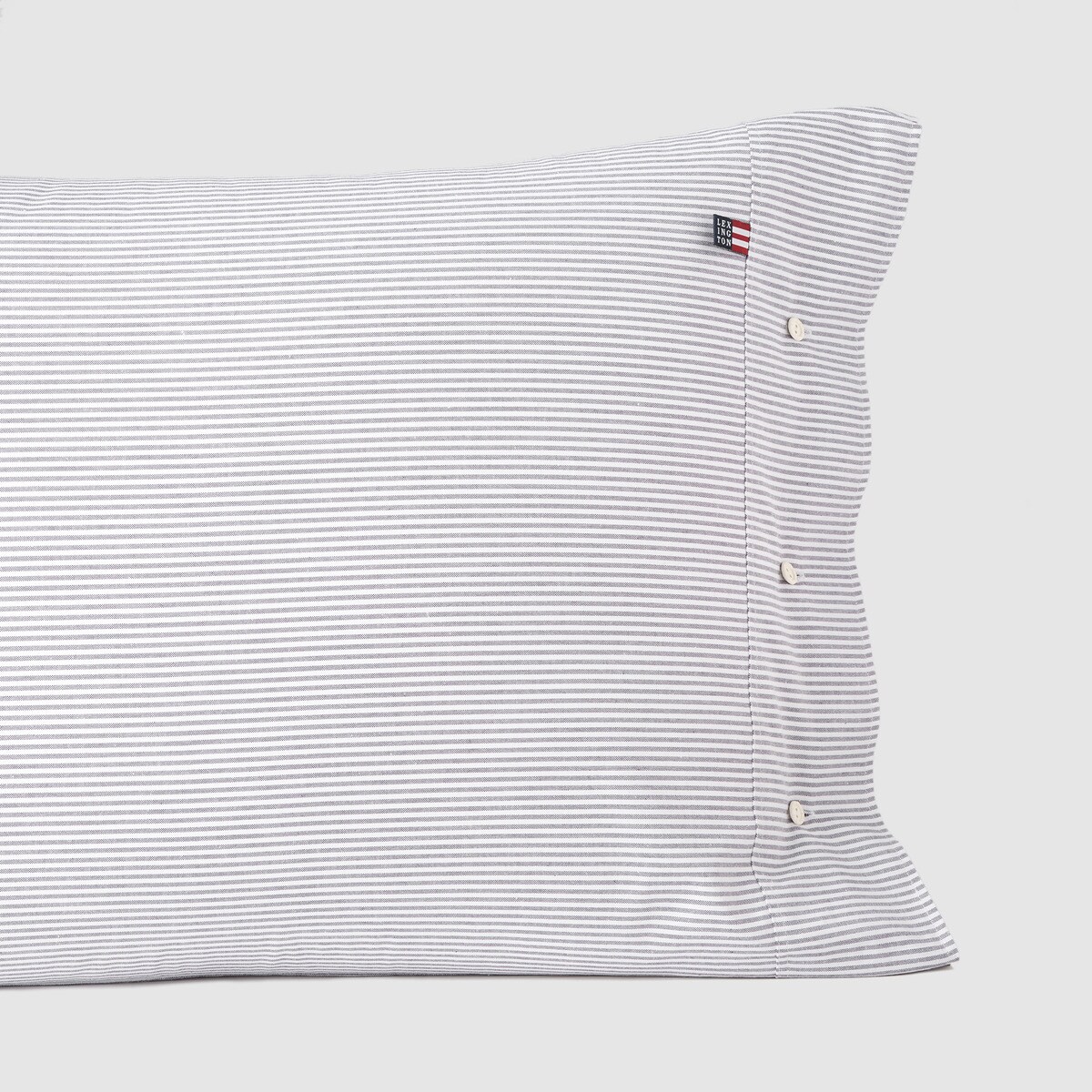 Capa de almofada de algodão Básico Riscas Azul-marinho-1