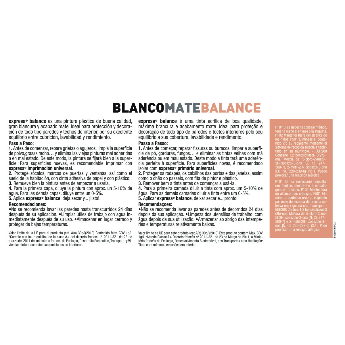 Tinta Plástica Mate Paredes e Tetos Balance Branco-3