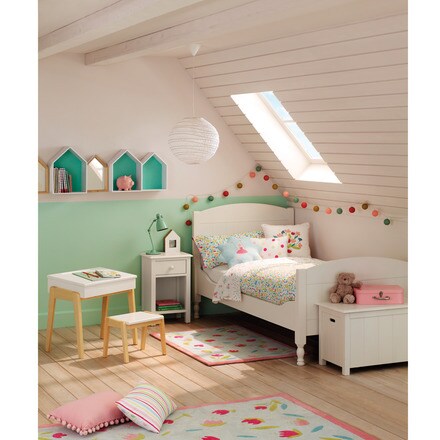 Dormitório infantil Mini Home Victoria e secretária + banqueta Dream