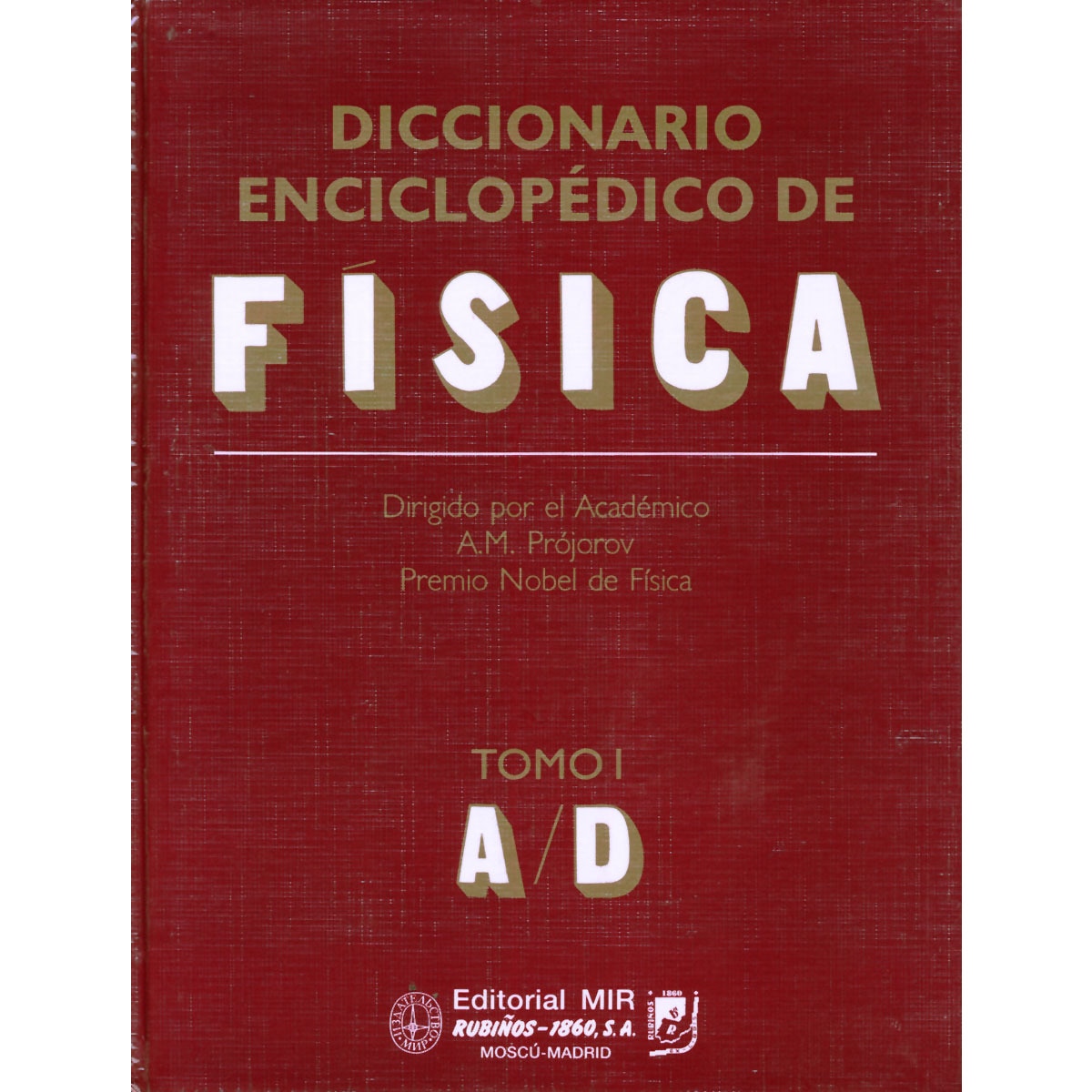 Imagem 0 de Diccionario Enciclopédico De Física T. I