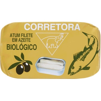 Filete de Atum em Azeite Biológico lata 120 g - Corretora