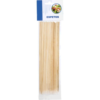 Espetos Bambu embalagem 25 unidades - Nova Classe
