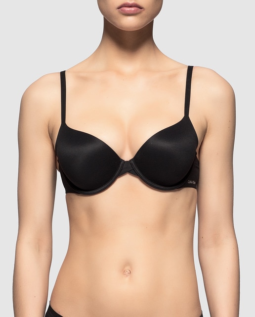 Imagen 0 de Sujetador básico de algodón de mujer Calvin Klein preformado con aro