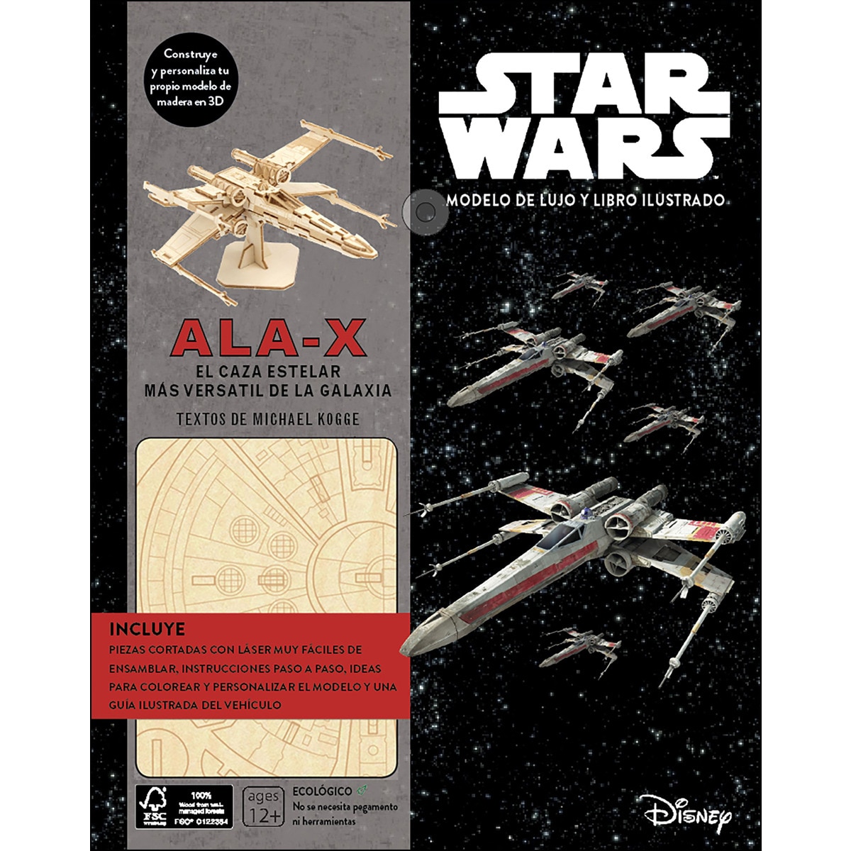 Imagen 0 de Kit Ala-X. El caza estelar más versátil de la Galaxia. Star Wars modelo de lujo y libro ilustrado