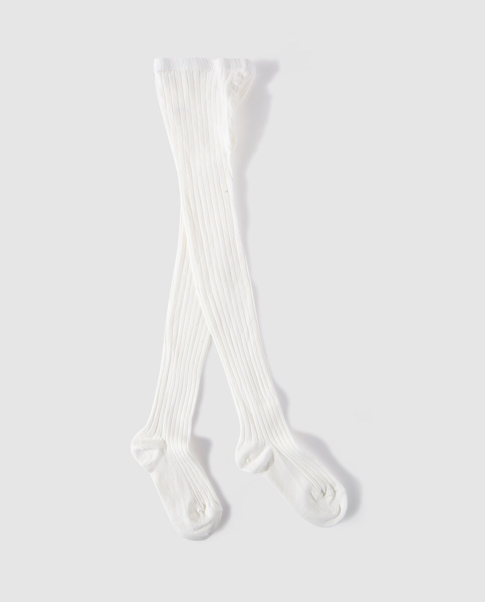 Collants basiques côtelés