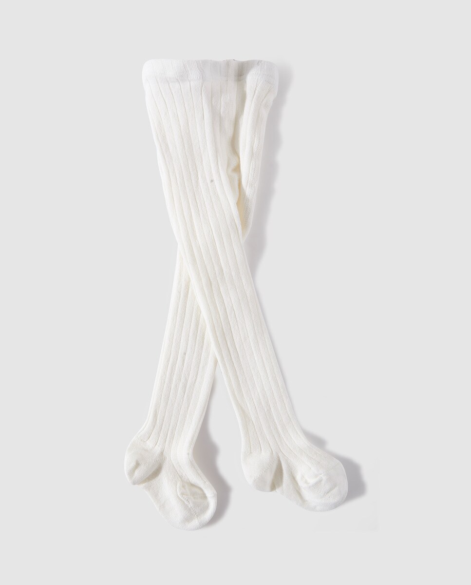 Collants basiques côtelés