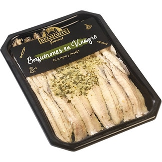 boquerones en vinagre con ajito y perejil tarrina 62 g - Belmonte Gourmet