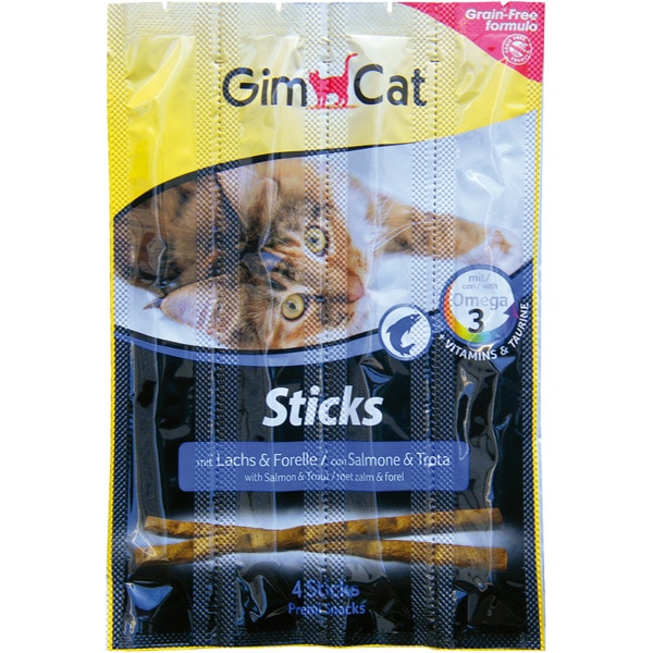 Snack para Gato de Salmão e Truta embalagem 4 unidades