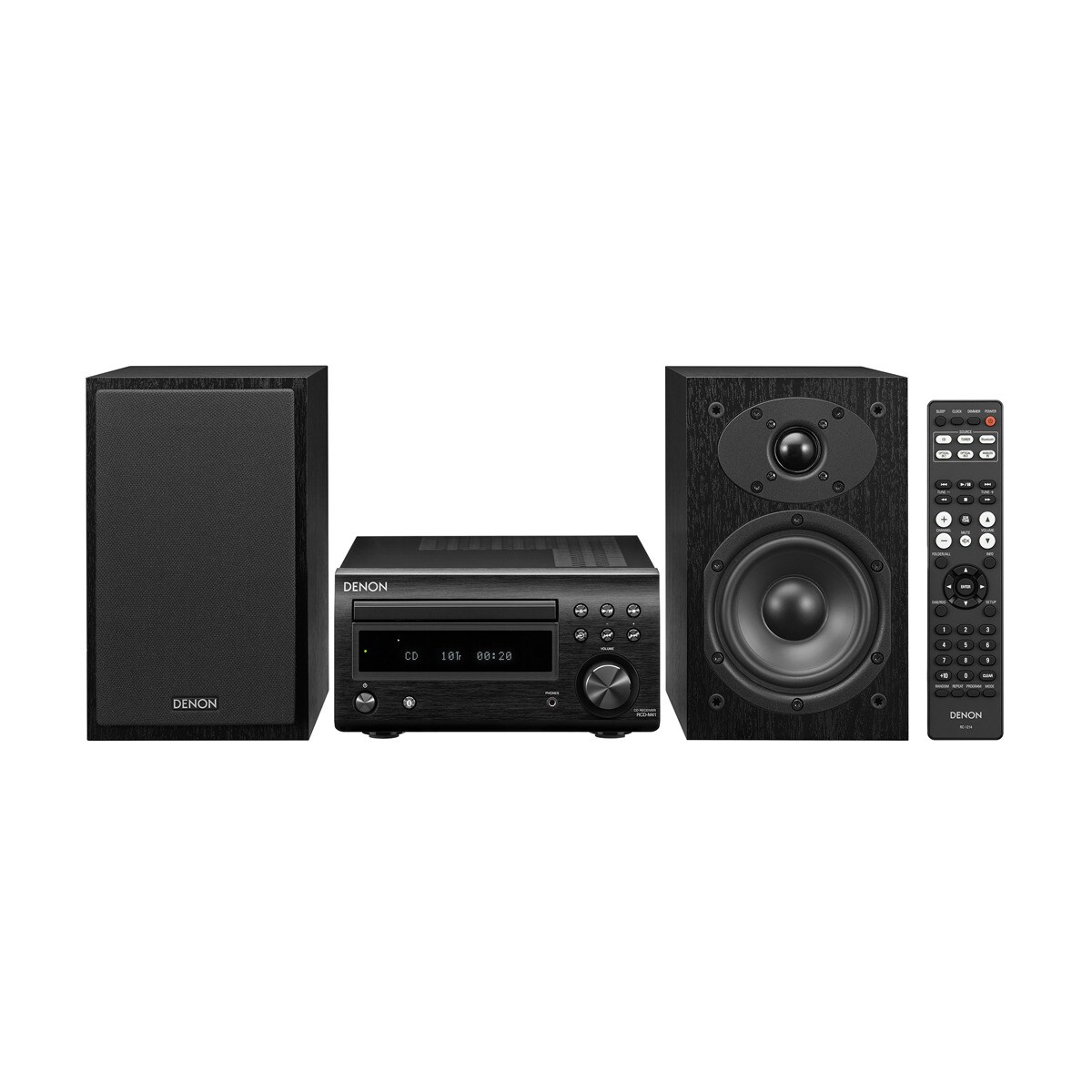 Equipo Hi-Fi Denon DM-41 Black con CD y Bluetooth Negro-1