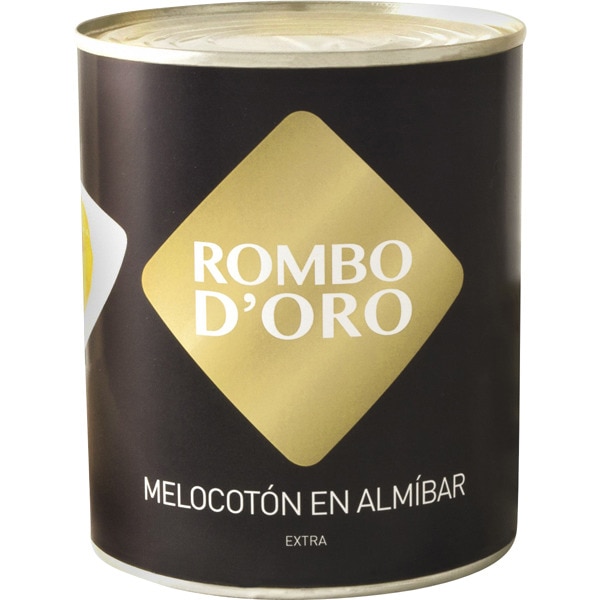 melocotón en almíbar extra lata 480 g neto escurrido