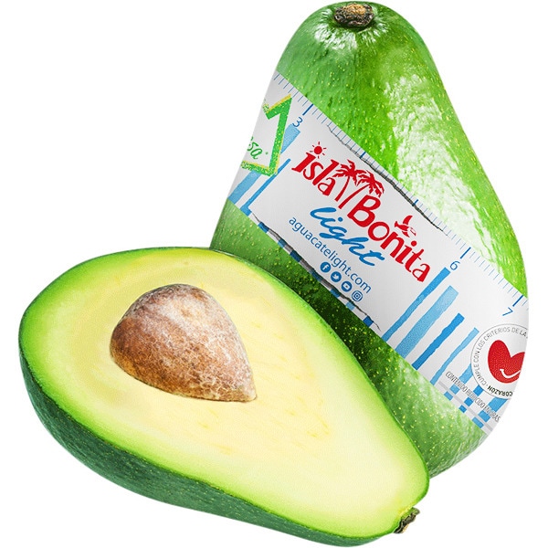 aguacate light pieza 500-600 g peso aproximado
