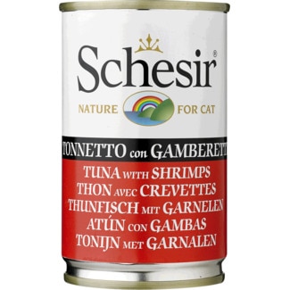 Comida Húmida para Gato com Atum e Gambas embalagem 140 g - Schesir