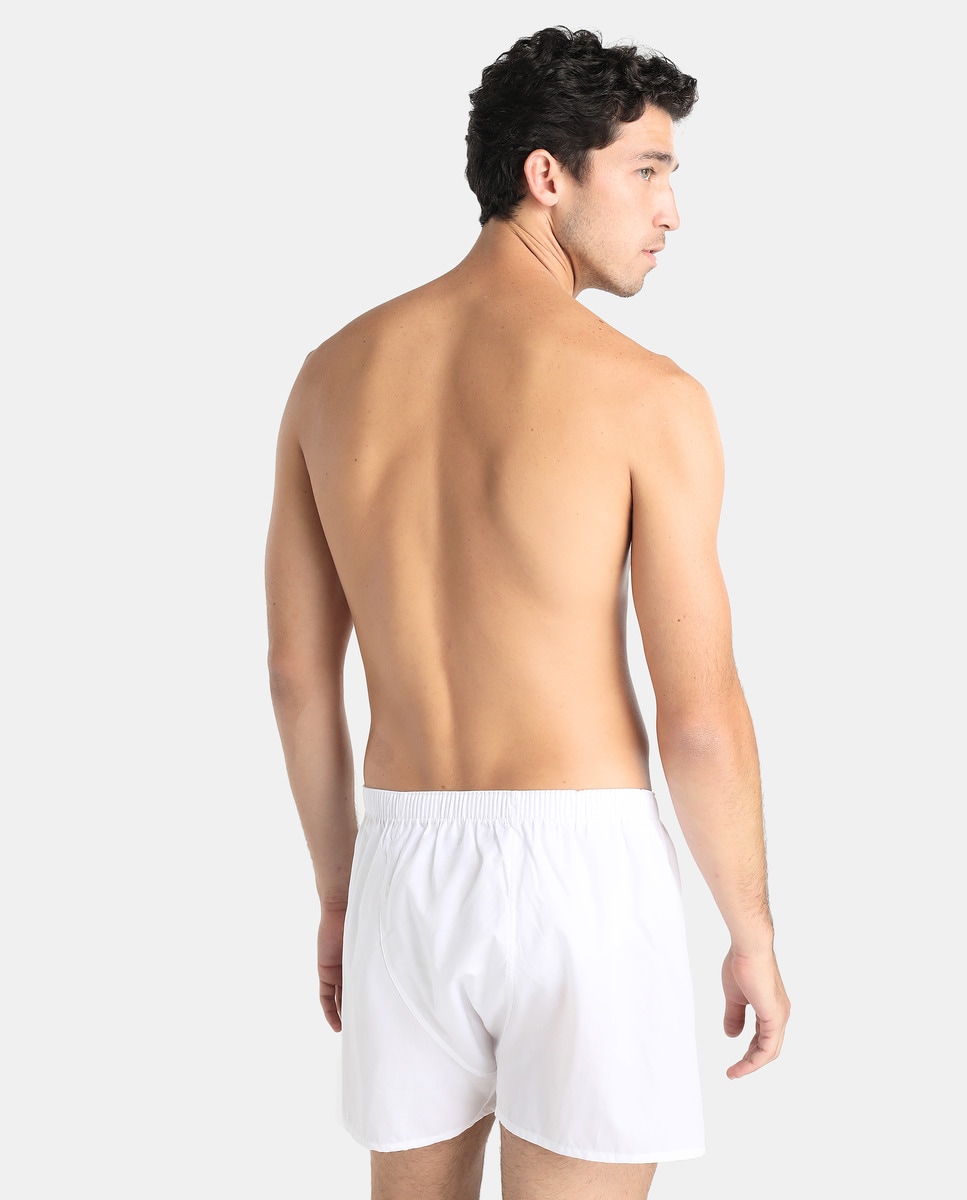 Boxers de tela de homem Mirto brancos Branco-2