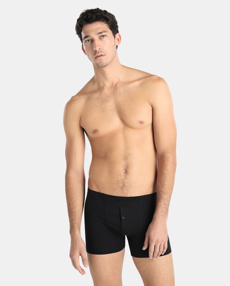 Imagem 0 de Boxers de malha de homem Hanro pretos