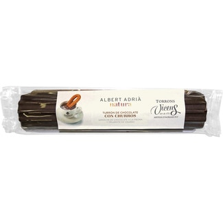 turrón de chocolate con churros estuche 250 g - Vicens Albert Adria Natura